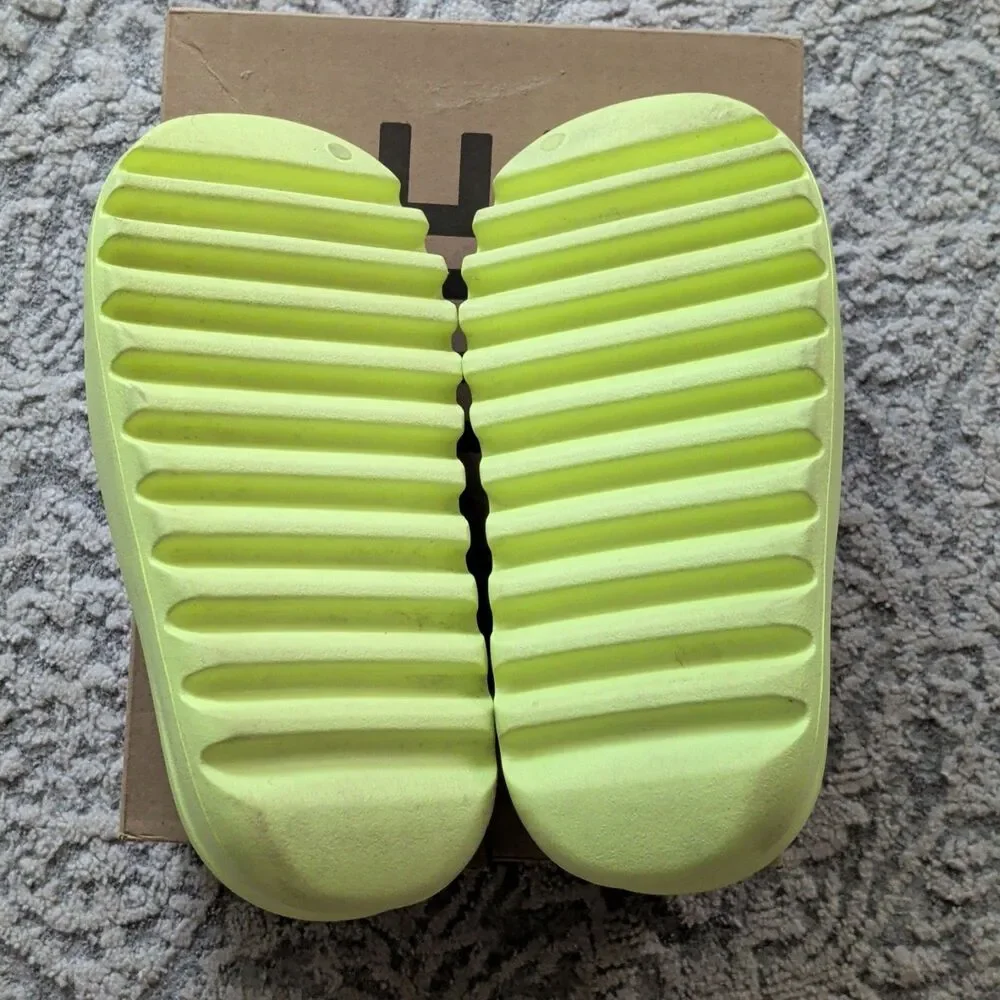 adidas Yeezy Slide Glow Green Size Men's 9